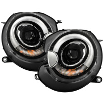 Mini Cooper 2007-2012 Strålkastare (Passar ej Xenon/HID-Modeller) - DRL - Svarta Spyder Auto